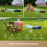 Mova 1000 Robot Podador, Configuración Inalámbrica UltraView™ y Mapeo Preciso de hasta 1000 m², Evasión de Obstáculos Inteligente, Ruedas Todoterreno Mejoradas, Corte en Forma de U, Carga Rápid