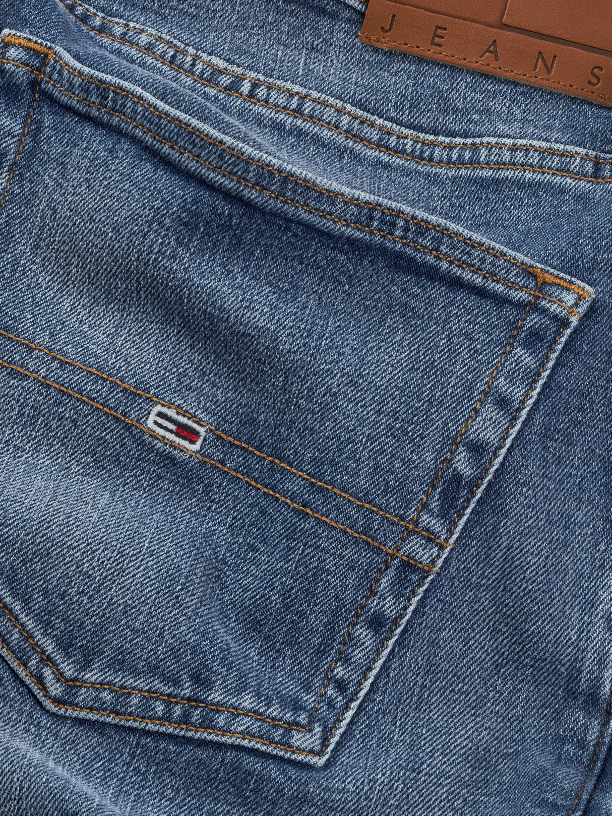 Tommy Jeans Vaqueros Hombre Ryan Slim Straight Leg, Azul (Denim Medium), 30W/38L