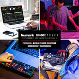 Numark DJ2GO2 Touch Controlador DJ USB Compacto de 2 Canales para Serato DJ Con Mezclador Crossfader, Interfaz de Audio y Jog Wheels de Sensibilidad Táctil