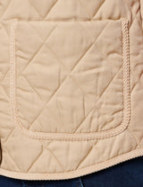 GANT VEST QUILTED WITH CORD DETALLES, caqui oscuro, XL
