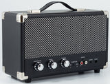 GPO Westwood Retro 25 Altavoz con subwoofer de 25 vatios, entrada RCA, Bluetooth, rejilla vintage y asa de transporte - Negro
