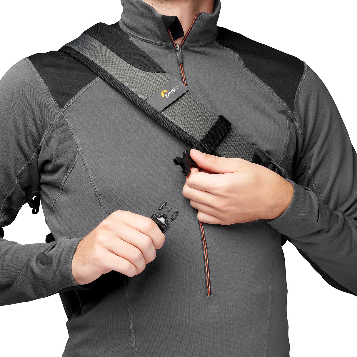 Lowepro Slingshot SL 250 AW III - Mochila Bandolera para Cámara Refelx DSLR Sin Espejo, con Acceso QuickDoor, Compartimento Para Tablet 10”, Para Sony A7, iPad, Surface Pro, 300D Ripstop, Gris