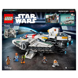 LEGO 75357 Star Wars Espíritu y Fantasma II, Set de 2 Vehículos de Ahsoka de Ladrillos, Nave Estelar de Juguete para Construir con 5 Personajes Jacen Syndulla y una Figura del Droide Chopper