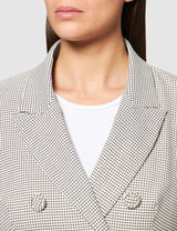 IPEKYOL Blazer Debajo de Las Caderas con Accesorios de botón Casual, Aceite, 44 para Mujer