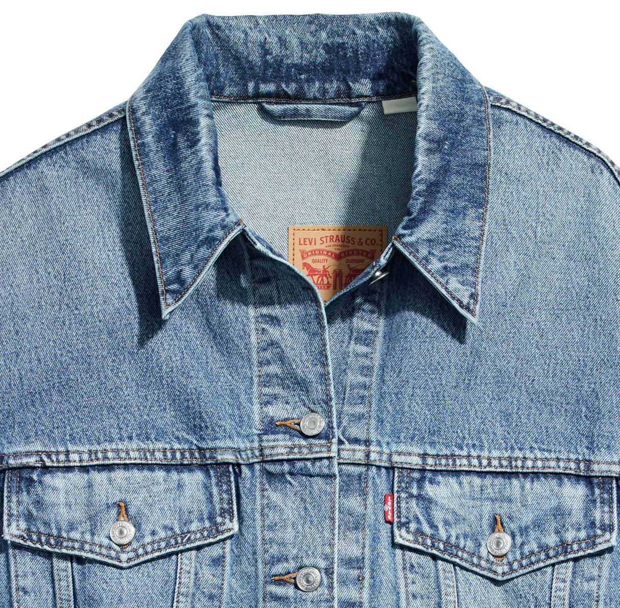 Levi's Chaqueta Sherpa Trucker para mujer talla grande 90s, Cabezas de gimnasia Plus, XL