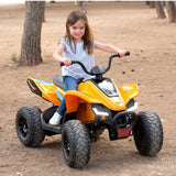 FEBER - Quad McLaren MCL 35 Liveries JL212, vehículo Infantil a batería de 12V con Luces LED, Modelo Original, Velocidad 3 a 6 km/h, Estable y Seguro, niños y niñas +3 años, Famosa (FEN11000)