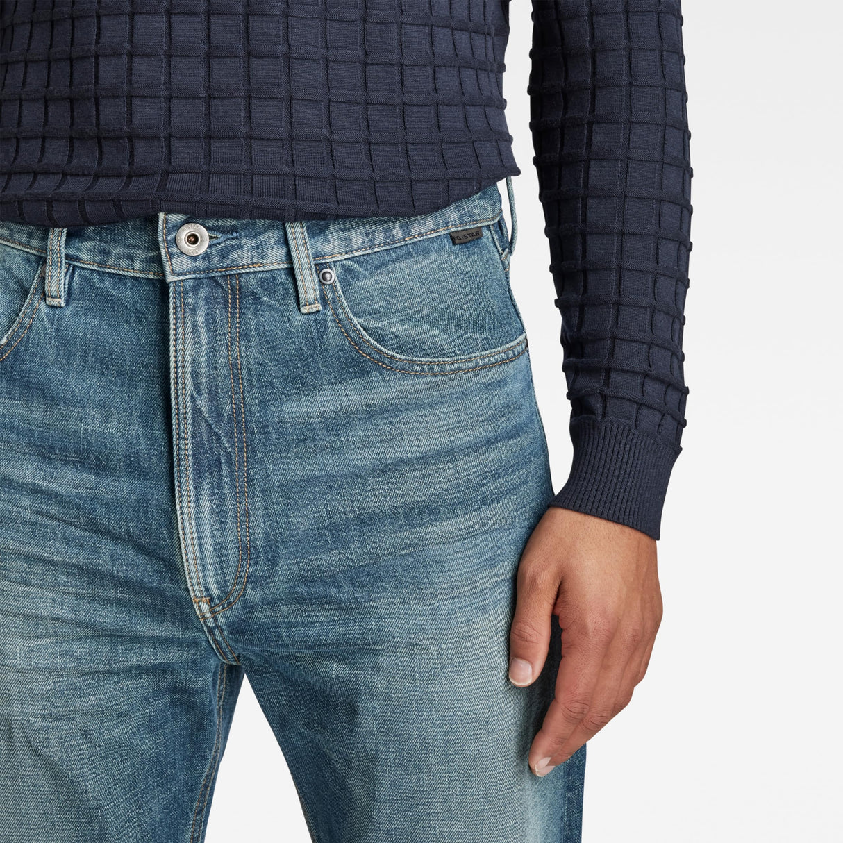 G-Star Para Hombre Jeans Type 49 Relaxed Straight, Azul (antique faded fern blue D20960-D184-D352), 34W / 36L