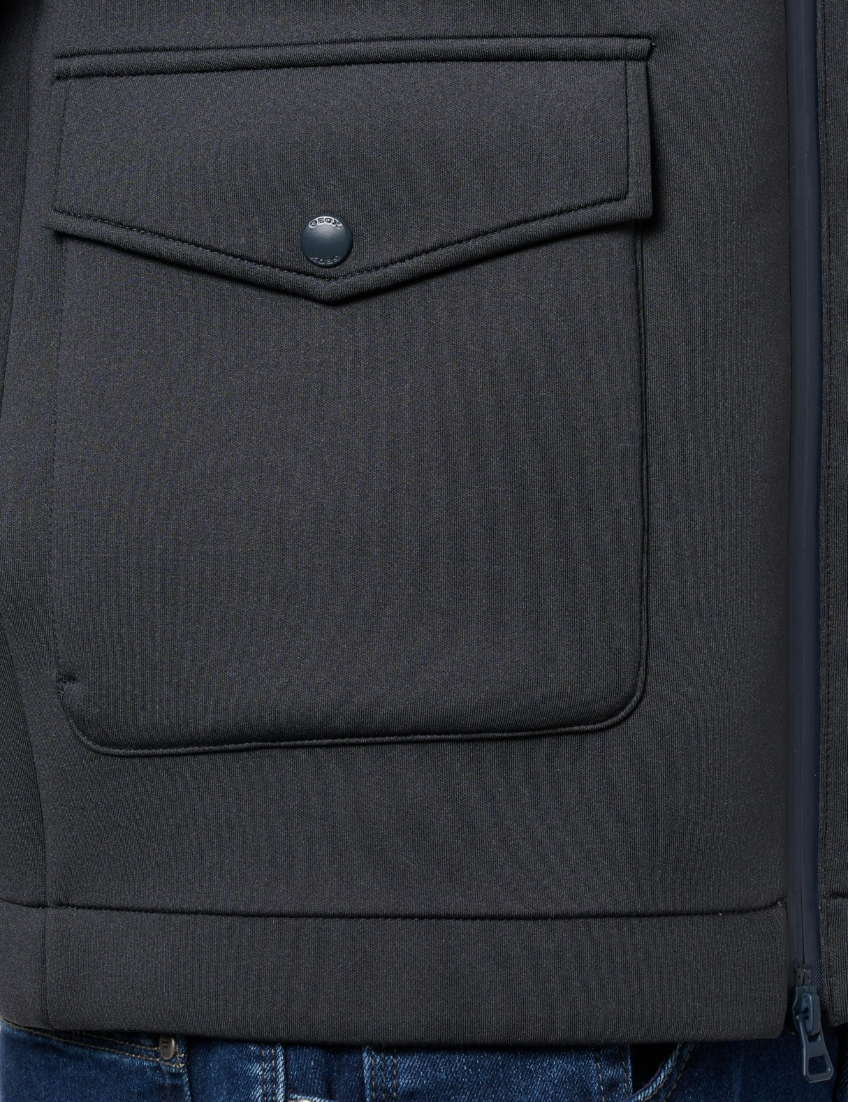 Geox M Sweater Scuba Zip Sudadera, Sky Captain, L para Hombre