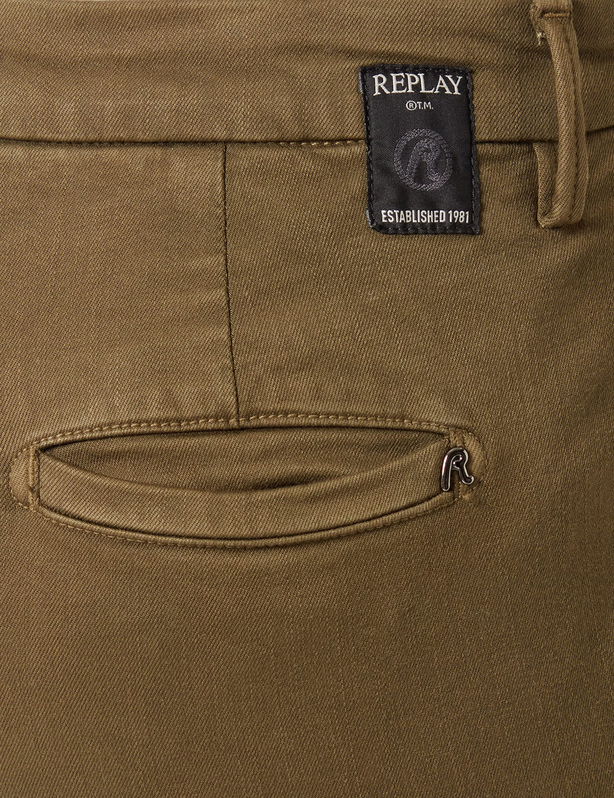 REPLAY Lailah Jeans, 238 Verde Militar, 28W x 30L para Mujer