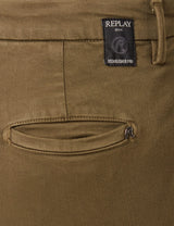 REPLAY Lailah Jeans, 238 Verde Militar, 28W x 30L para Mujer