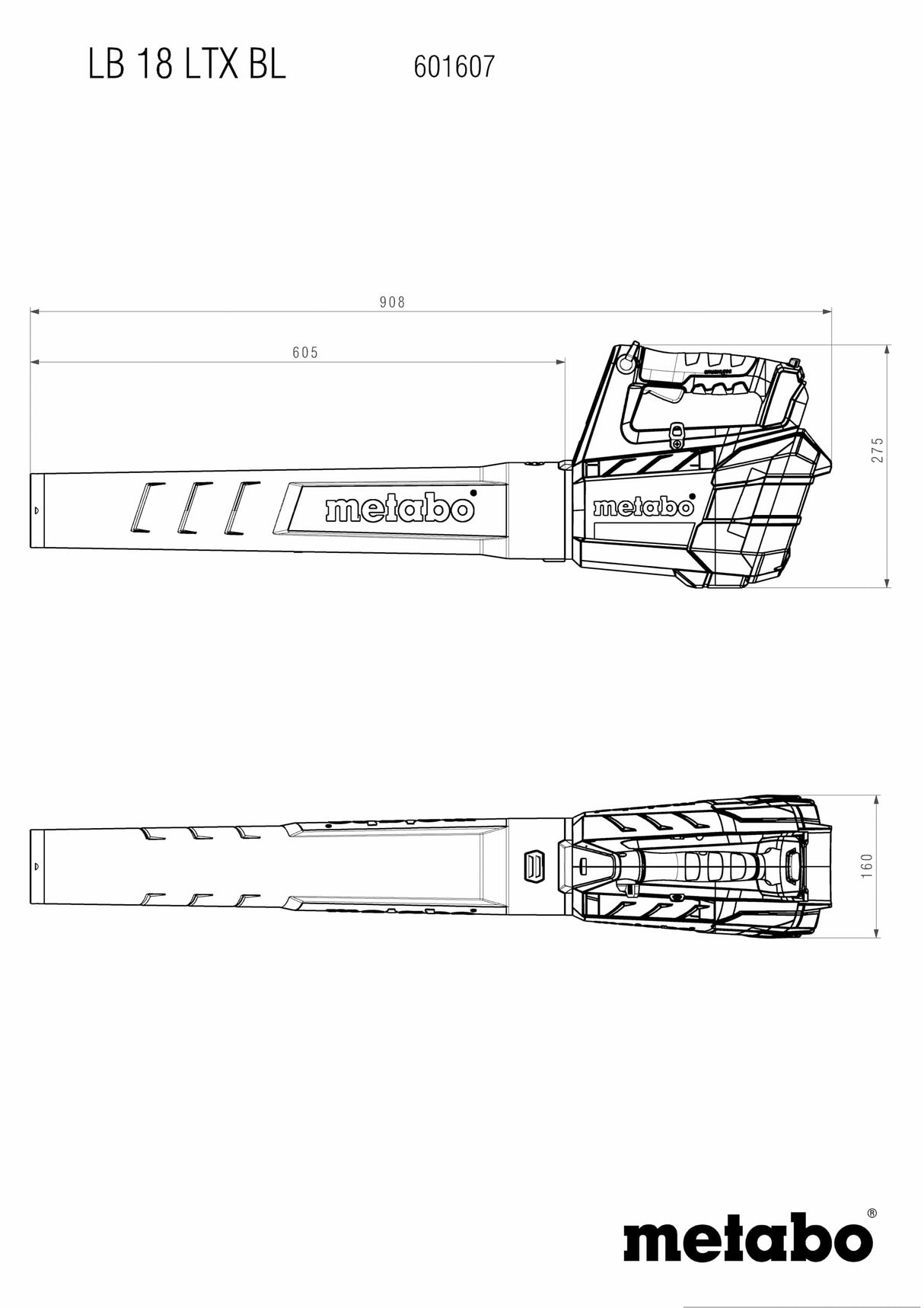 METABO MÁQUINAS - LB 18 LTX BL