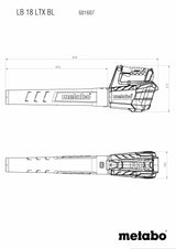 METABO MÁQUINAS - LB 18 LTX BL