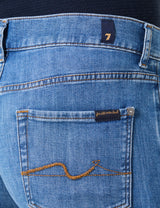 7 For All Mankind Slimmy Tapered Jazz Age Jeans, Mediados Azul, 30 W Hombres