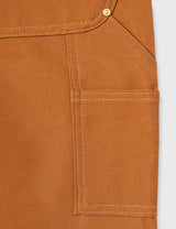 Carhartt Pantalón de trabajo utilitario en lona de algodón resistente con parte frontal doble, Loose Fit Para Hombre, Carhartt Brown, W36/L32