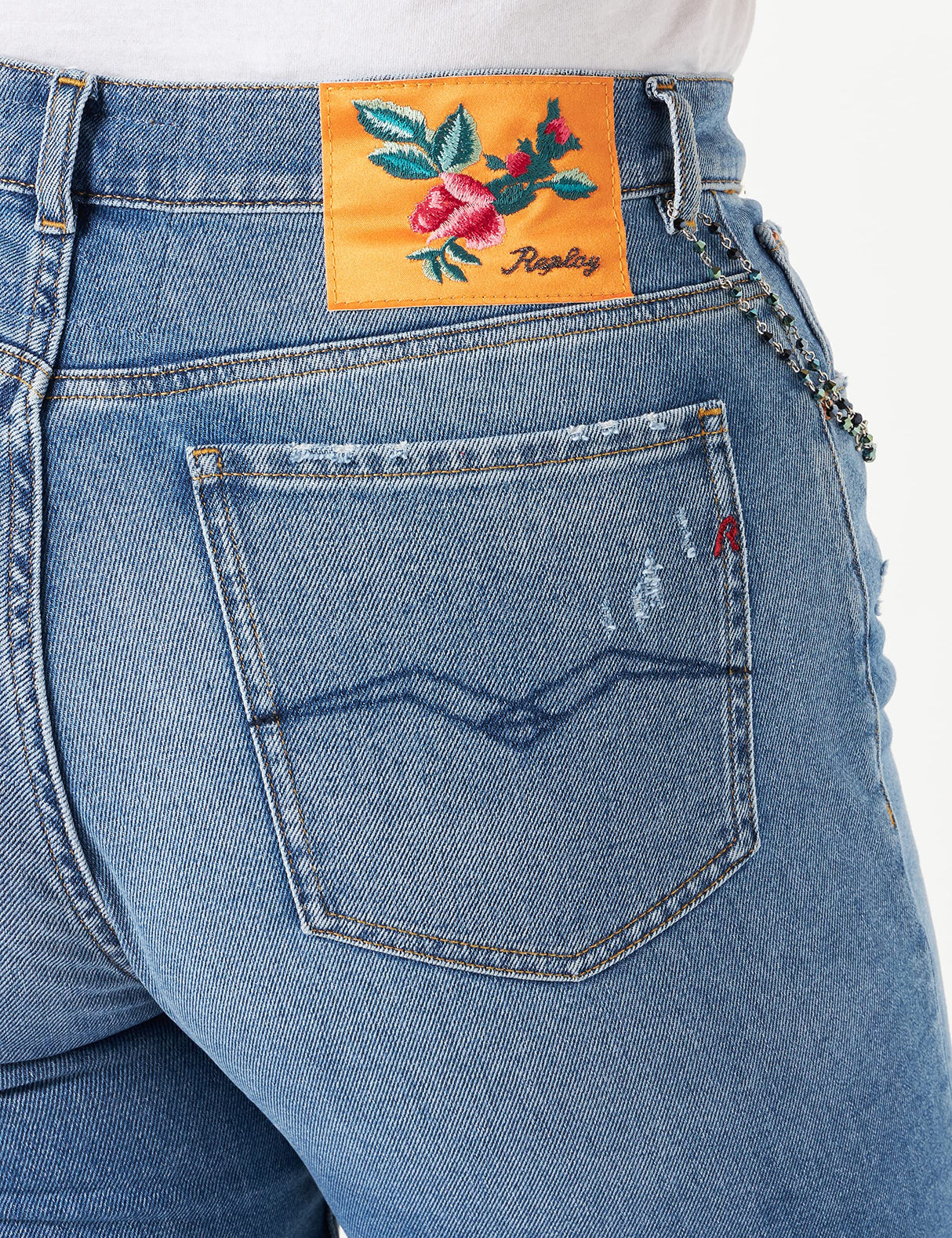 REPLAY Kiley, Jeans Mujer, Azul (009 Azul Medio), 25W / 28L