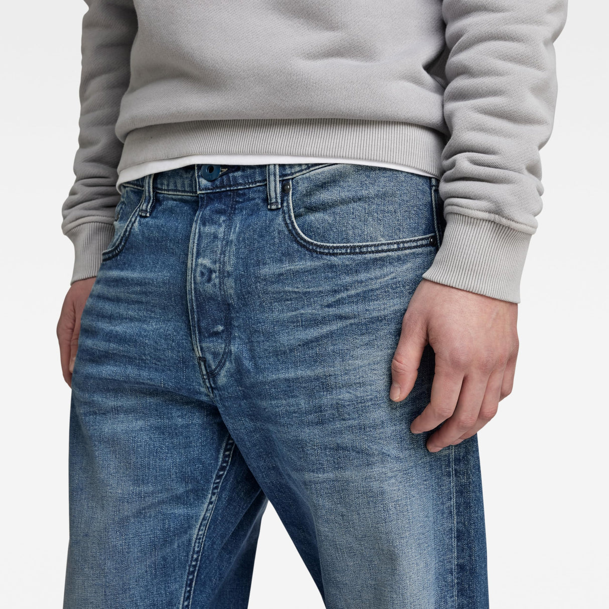 G-Star Para Hombre Jeans Dakota Regular Straight, Azul (faded cascade D23691-C052-C606), 34W / 32L