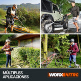 WORX Nitro Hidrolimpiadora a batería Hydroshot 20V MÁX | PowerShare | Limpieza de terrazas y Lavado de Coches | máx. 56 Bares | 220L/H | Incluye batería de 4,0Ah y Cargador | WG633E