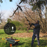 WORX NITRO Mini Motosierra batería 5 Pulgadas WG325E.1, Sierra de poda con pértiga de extensión de 125 cm, Motor sin Escobillas, PowerShare 20V, 1 batería y 1 cargador incluido