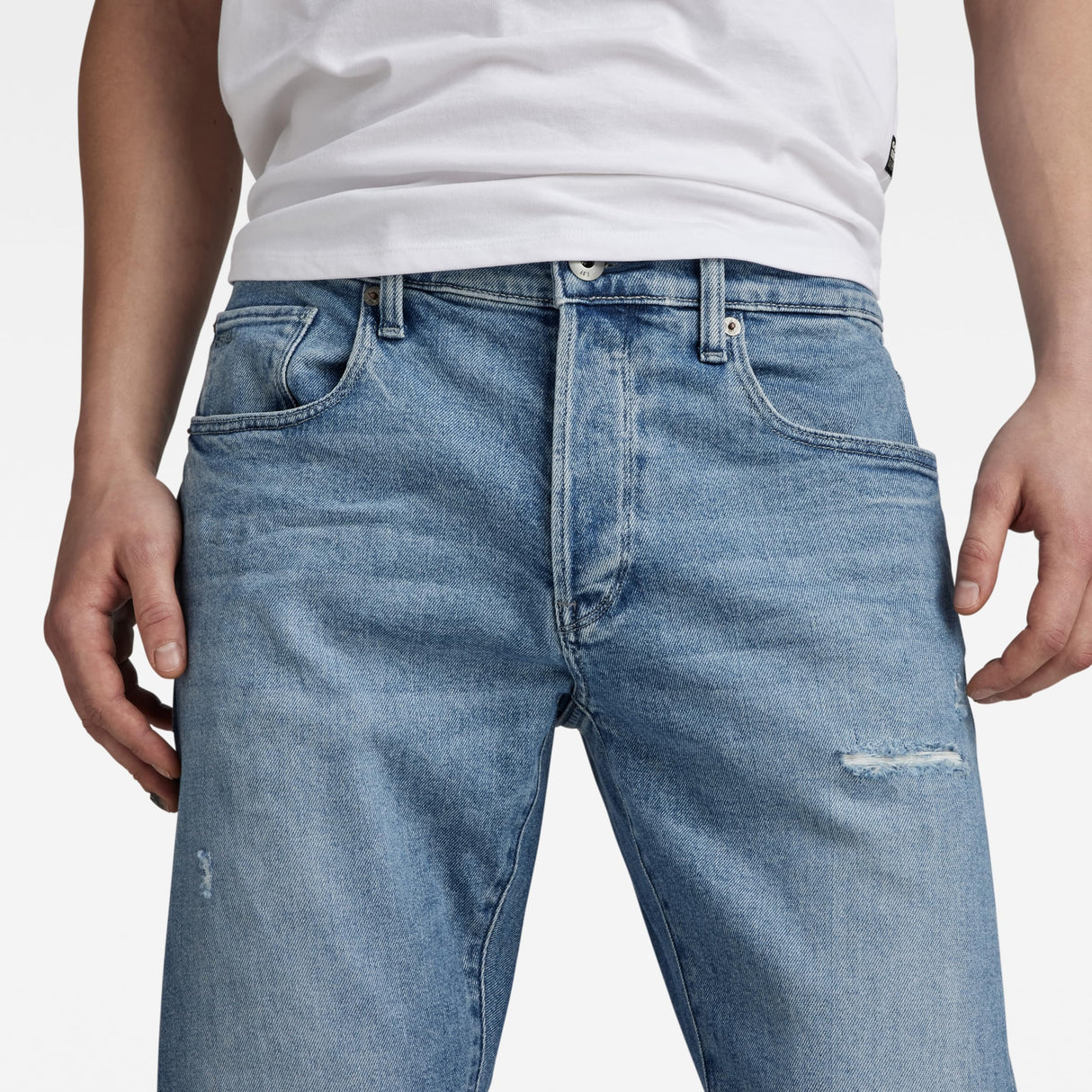 G-Star Para Hombre 3301 Slim Fit Jeans, Azul (faded niagara restored 51001-D316-G007), 32W / 34L