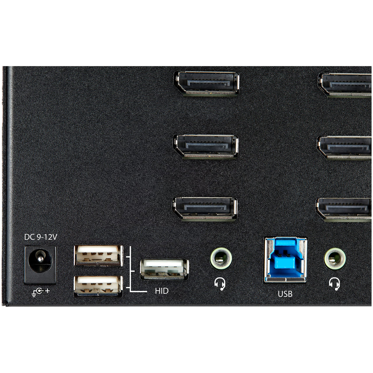 StarTech.com Switch Conmutador KVM de 2 Puertos DisplayPort 1.2 para 4 Monitores - DP HDR UHD 4K de 60Hz - Hub Ladrón de 2 Puertos USB 3.0 (5Gbps) - 4 Puertos USB 2.0 Audio Hotkeys (SV231QDPU34K)