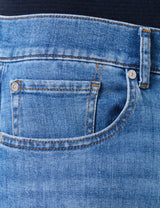 7 For All Mankind Slimmy Tapered Jazz Age Jeans, Mediados Azul, 30 W Hombres