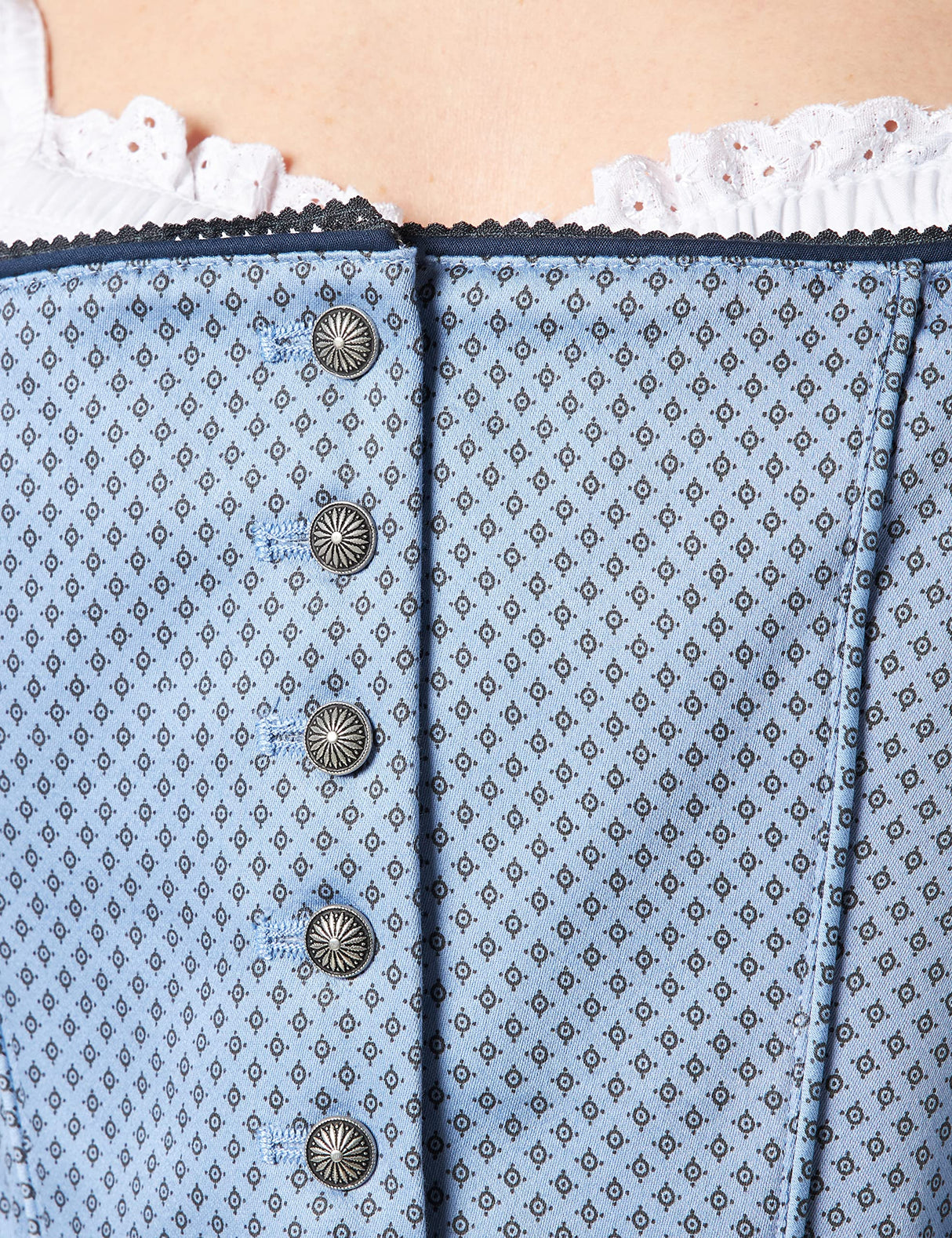 Stockerpoint Dirndl Ines Vestido para ocasión Especial, Gris Azulado, 40 para Mujer