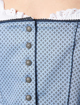 Stockerpoint Dirndl Ines Vestido para ocasión Especial, Gris Azulado, 40 para Mujer