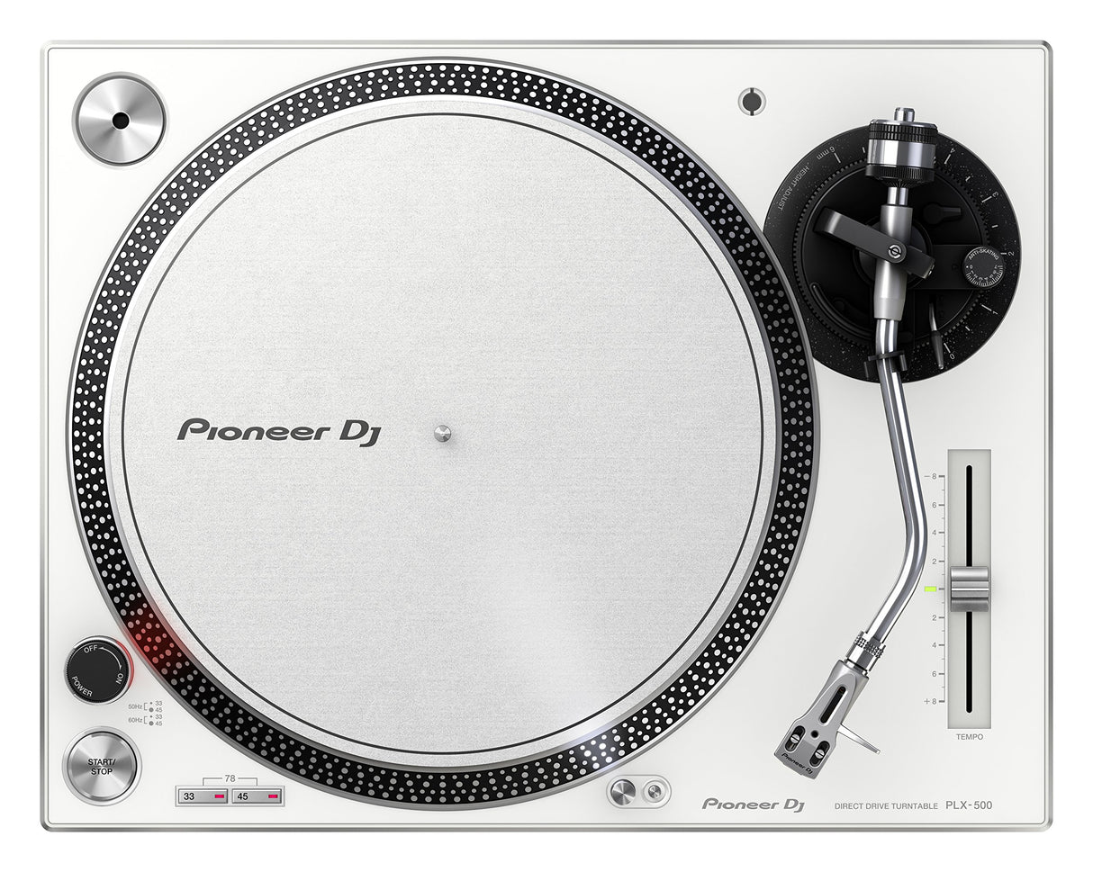 Pioneer DJ PLX-500-W Giradiscos de tracción directa (Blanco)