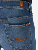 7 For All Mankind Jsd4k850co Jeans, Mediados De Azul, 29 W para Hombre