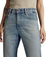 G-STAR Viktoria High Straight Jeans, Azul (Antique Faded Blue Agave Ripped D23959-d503-g130), 25W / 30L Mujer