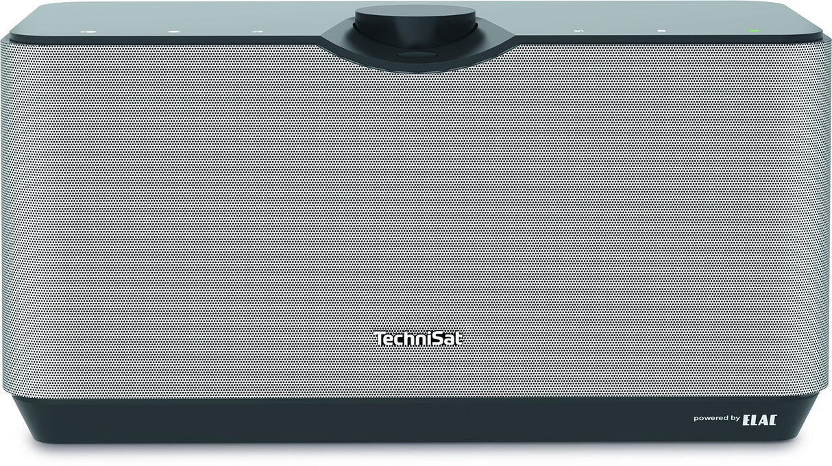 TechniSat AUDIOMASTER MR3 - Altavoz ELAC WLAN de 90W y Radio Internet (con Streaming de Audio UPnP/DLNA, Altavoz Multiroom para Reproducir Radio Internet, Spotify y Bluetooth) Negro/Plateado