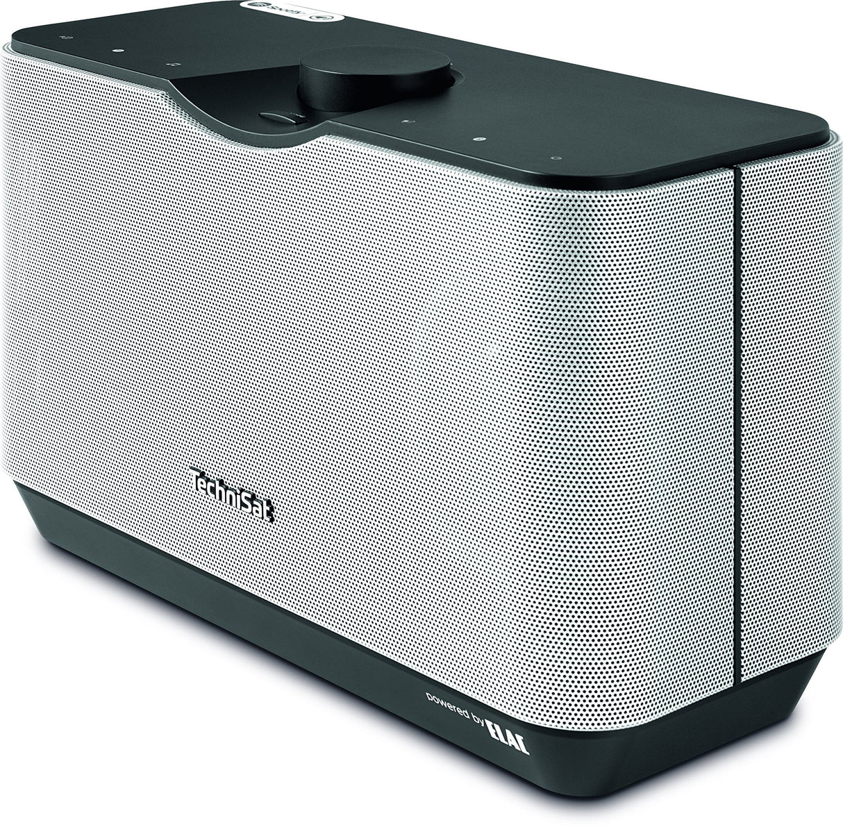 TechniSat AUDIOMASTER MR2 - Altavoz ELAC WLAN de 60W y Radio Internet (con Streaming de Audio UPnP/DLNA, Altavoz Multiroom para Reproducir Radio Internet, Spotify y Bluetooth) Negro/Plateado