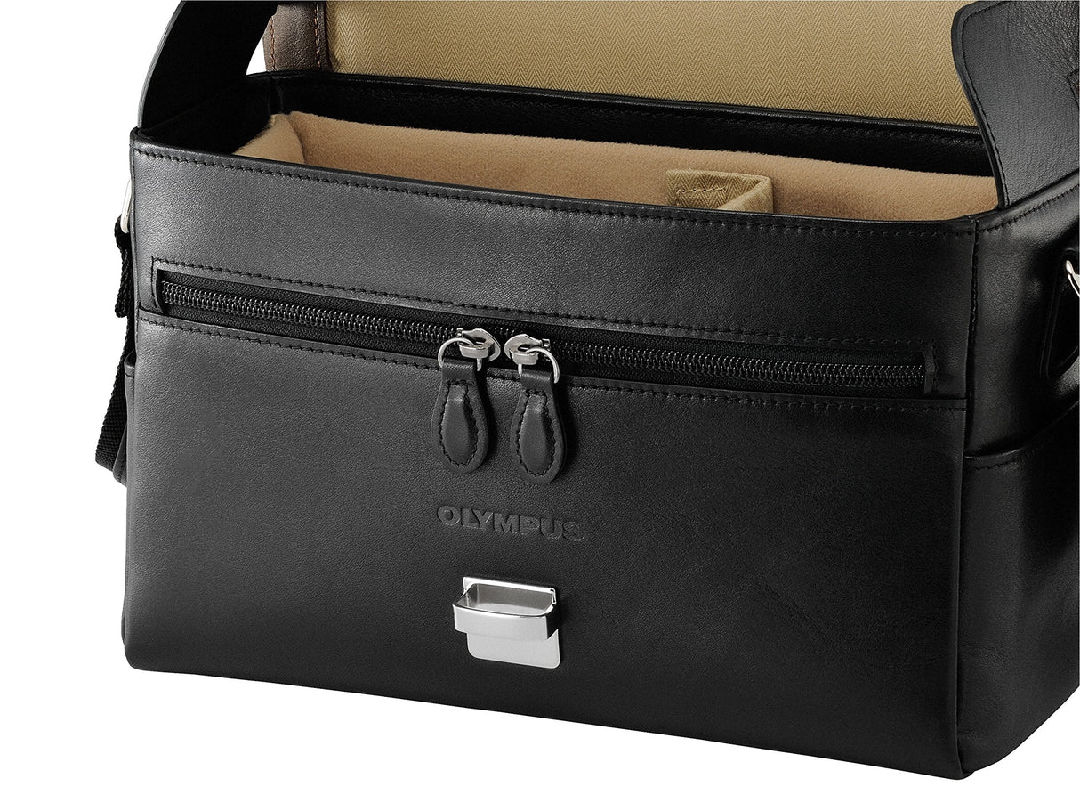 Olympus CBG-11 -Bolso de Piel para Pen-F, marrón/Negra