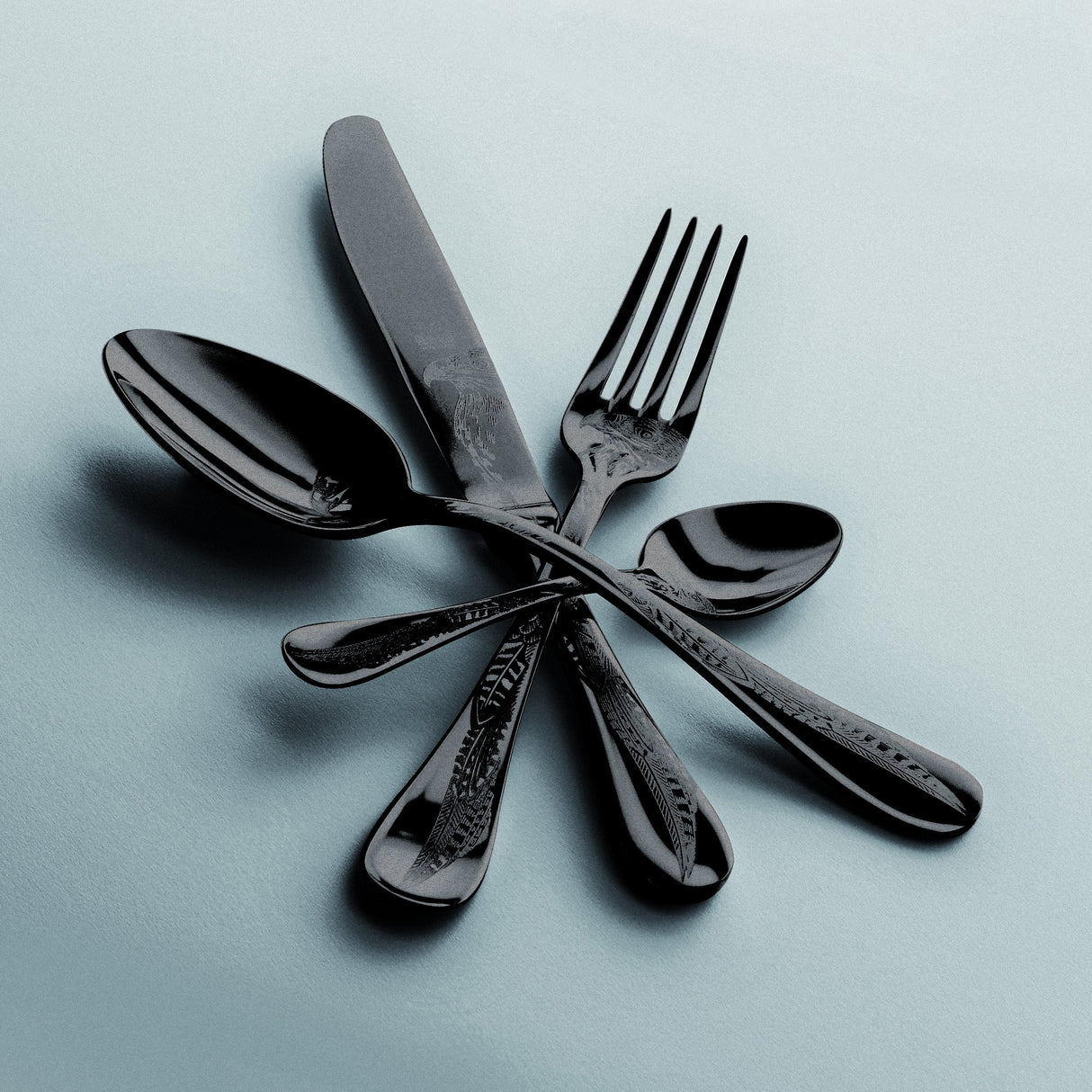 Mepra 1096CA22036 - Cubertería Especial unificada, Color Negro