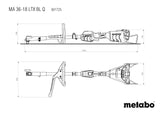 Metabo Motor Multifuncional MA 36-18 LTX BL Q - 18V - Sin Escobillas, Portátil y Sostenible sin Batería