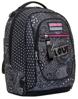 Seven Yub Mochila con Ruedas TROLLEY NEW TECH YANTRY GIRL, Negro - Mochila 3 en 1, Mochila Escolar con Carro - Bolso Escolar Niños, Niñas, Adolescentes - Bolsillo Frontal con organizador