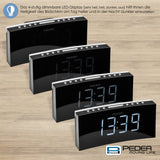 PEDEA 55005200 - Radio (Reloj, FM, 87,5 - 108 MHz, Sintonización automática, LED, Negro, Gris)