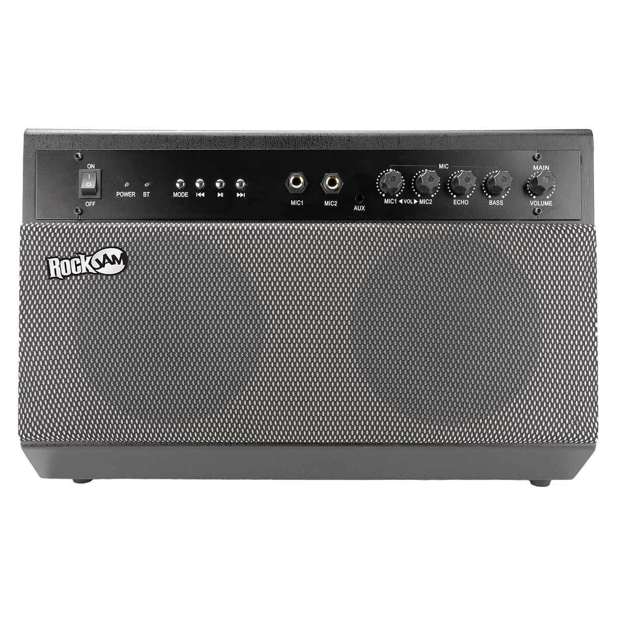 Máquina de Karaoke Bluetooth RockJam Premium Performer de 100 vatios y Sistema de Megafonía con dos micrófonos de Karaoke