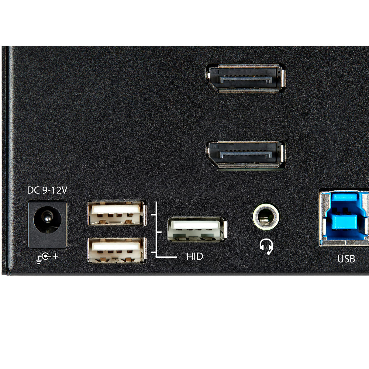 StarTech.com Switch Conmutador KVM de 2 Puertos DisplayPort 4K para 3 Monitores - Vídeo de 4K y 60Hz Ultra HD HDR - Hub Ladrón USB 3.0 de 2 Puertos y 4 Puertos USB 2.0 Audio HotKey TAA (SV231TDPU34K)