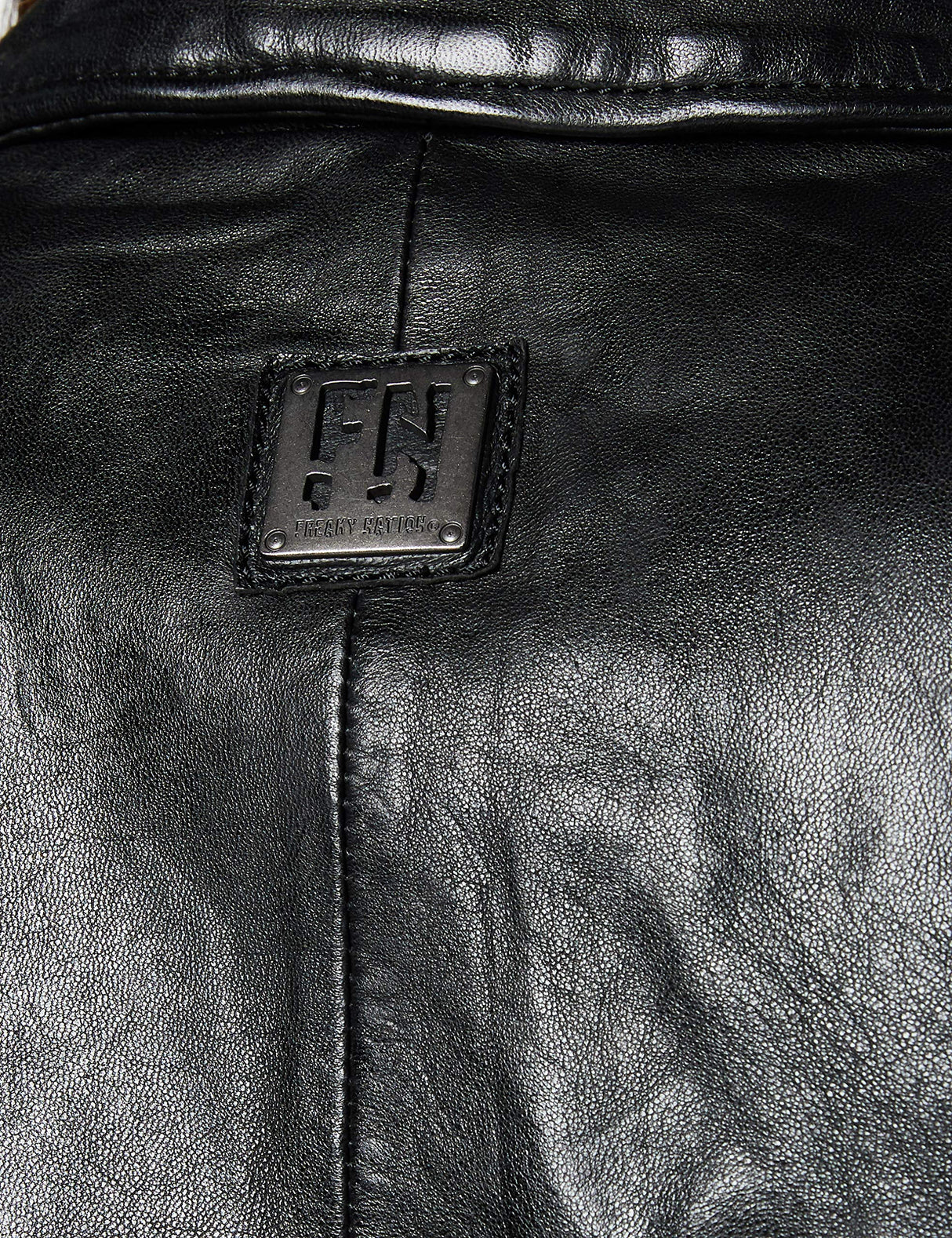 Freaky Nation Bali-FN SC Chaqueta de Cuero, Black, XL para Mujer
