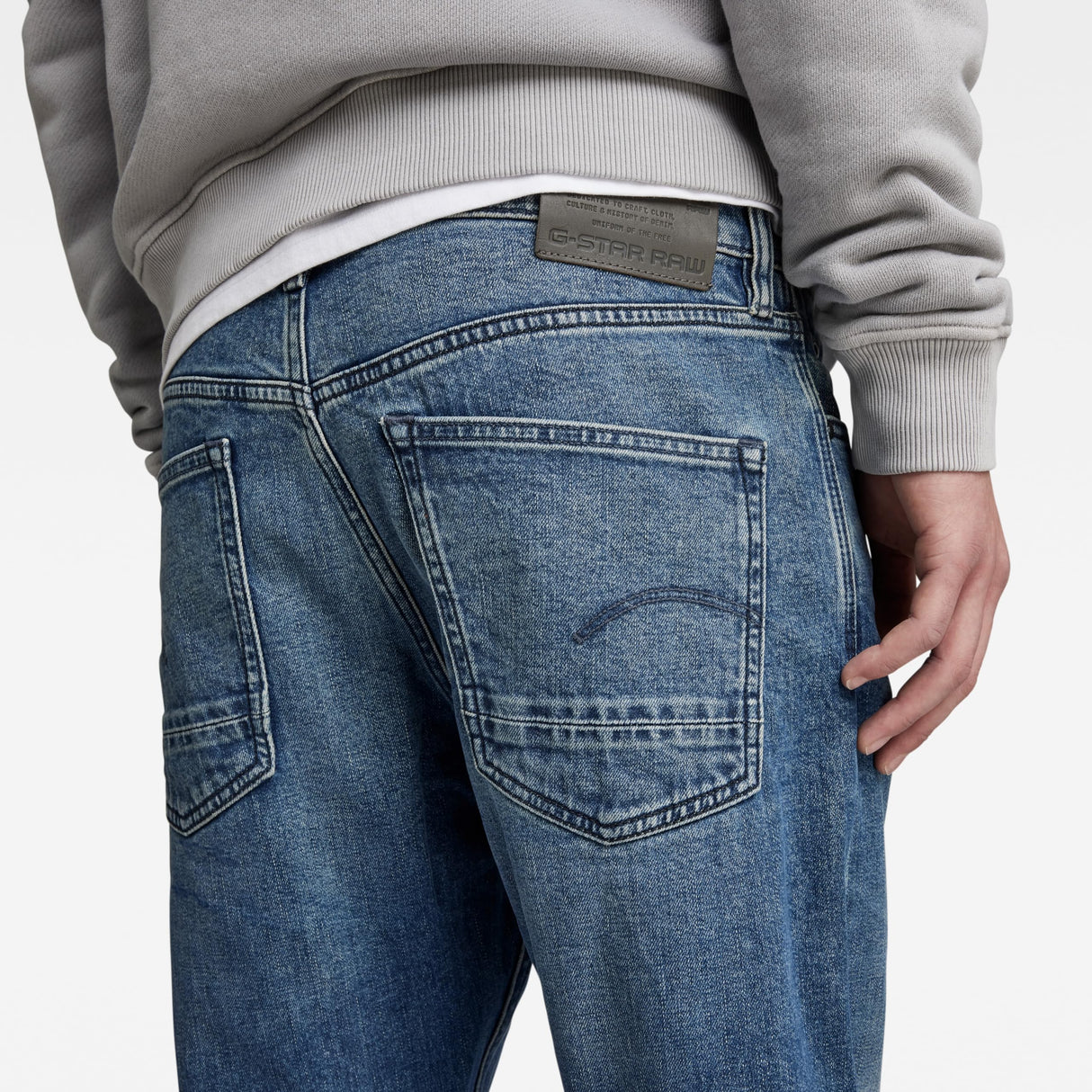 G-Star Para Hombre Jeans Dakota Regular Straight, Azul (faded cascade D23691-C052-C606), 34W / 32L