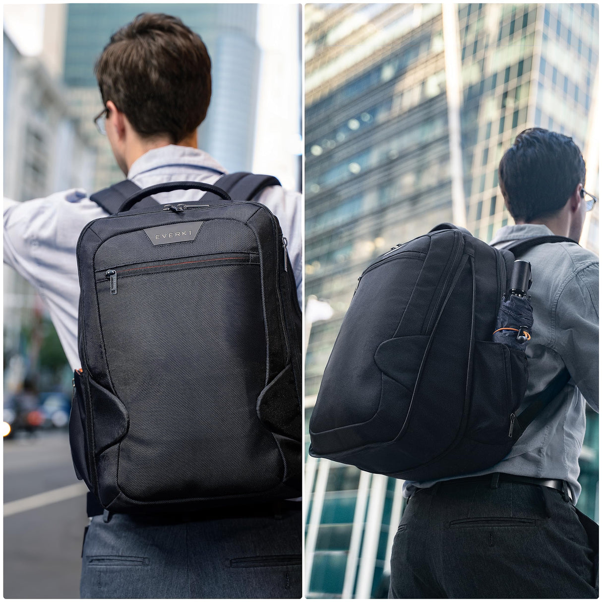 Everki Studio Mochila Expandible ECO-Friendly, Laptop hasta 15 Pulgadas, Botellas Recicladas (EKP118E-ECO)