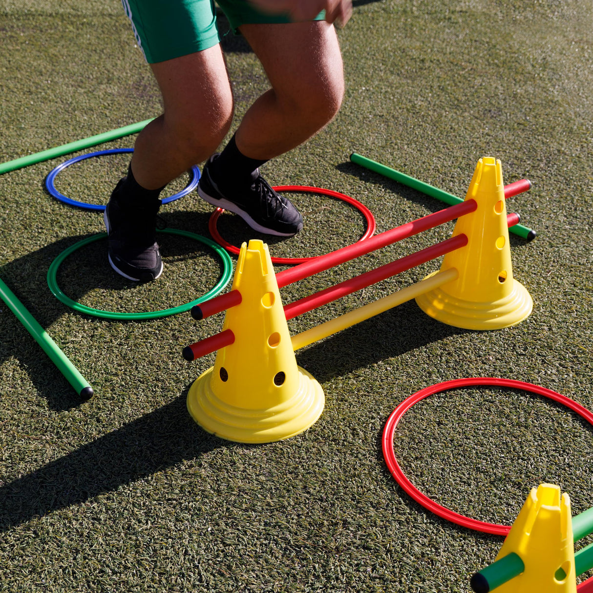 Italveneta Didattica- Multi salterello Piccolo psicomotricidad, Kit de Actividad motora y Desarrollo Infantil, Color Mezclado: Rojo,Amarillo,Verde,Azul, Standard (097)