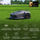 Mova 1000 Robot Podador, Configuración Inalámbrica UltraView™ y Mapeo Preciso de hasta 1000 m², Evasión de Obstáculos Inteligente, Ruedas Todoterreno Mejoradas, Corte en Forma de U, Carga Rápid