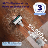 LEVOIT Aspiradora sin Cable, 4 en 1 Aspirador Escoba con Tecnología Antienredos, 3 Modos y hasta 50Min, 99,9% de Filtración, Ligero y Luz LED, Potente para Pelo de Mascotas, Polvo, Suelos Duros
