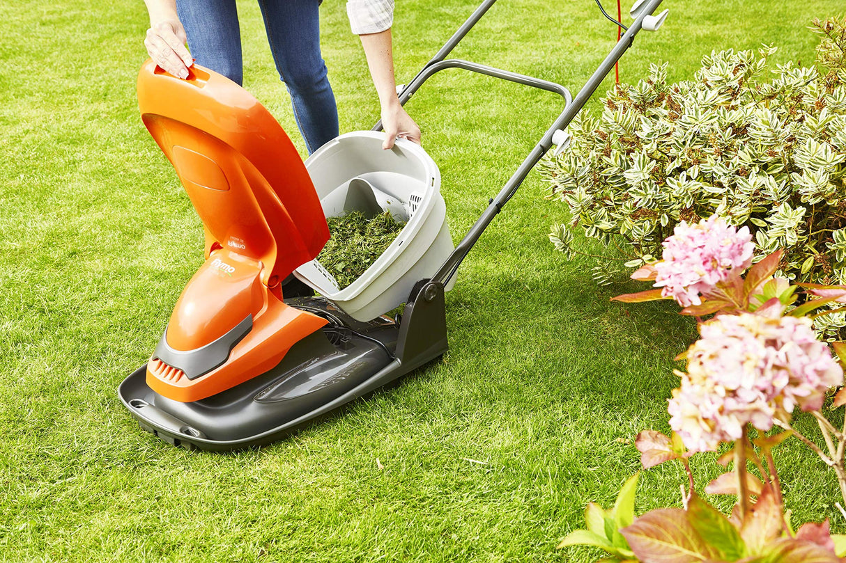 Flymo EasiGlide 330 - Cortacésped con Motor de 1700 W, 33 cm de Ancho de Corte, Caja de césped de 20 litros, se pliega en Plano, Longitud de Cable de 10 m