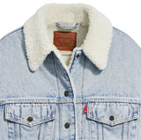 Levi's 90S Sherpa Trucker, Chaqueta de jean Mujer, Morning Sunlight,