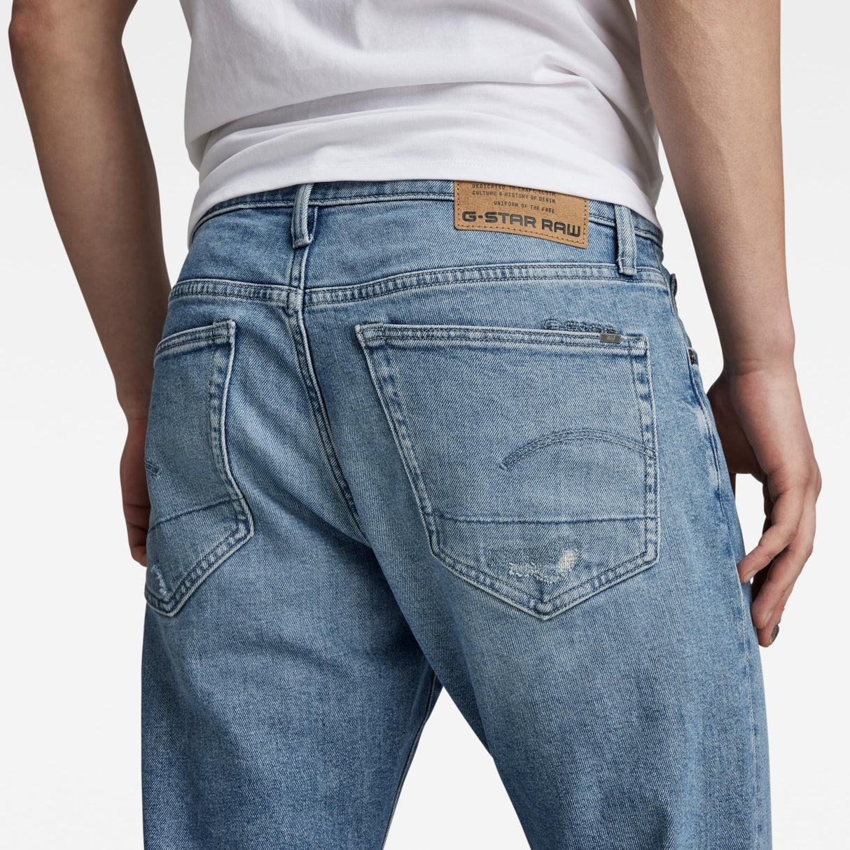 G-Star Para Hombre 3301 Slim Fit Jeans, Azul (faded niagara restored 51001-D316-G007), 32W / 34L