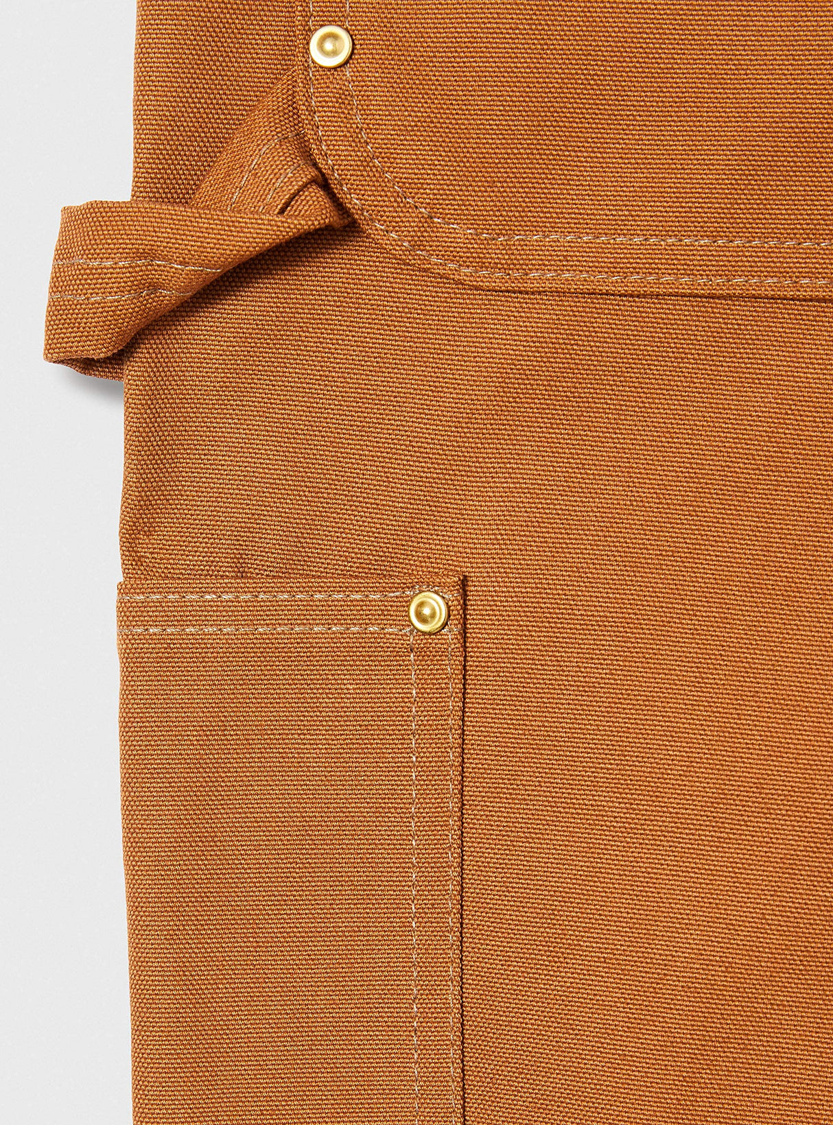 Carhartt Pantalón de trabajo utilitario en lona de algodón resistente con parte frontal doble, Loose Fit Para Hombre, Carhartt Brown, W36/L32