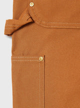 Carhartt Pantalón de trabajo utilitario en lona de algodón resistente con parte frontal doble, Loose Fit Para Hombre, Carhartt Brown, W36/L32